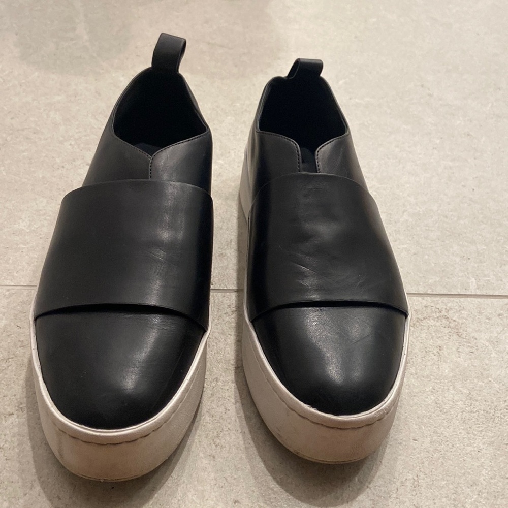 Vince platform flats size 7 in black